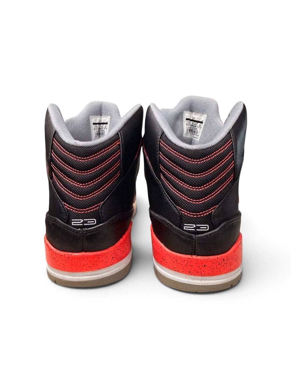 Jordan Men’s Black and Red Retro High-Top Sneakers